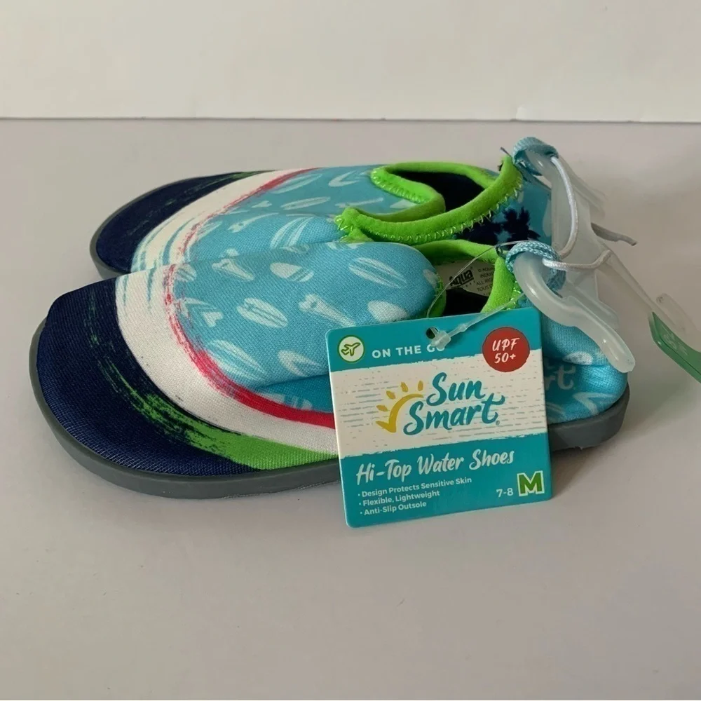 NWT. AQUA LEISURE Sun Smart Hi-Top Water Shoes
